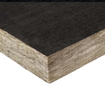 Lã Mineral Ursa Terra Vento P4252 Painel Revestido Véu Negro 60mm 1,35x0,6m Fachadas Ventiladas