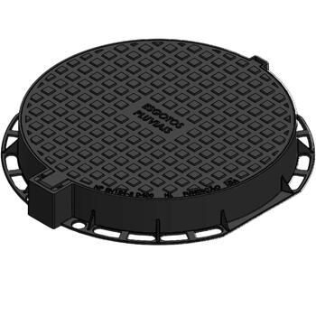 Tampa Redonda D400 Ø600MM Ferro Fundido Esgotos Pluviais Domésticos