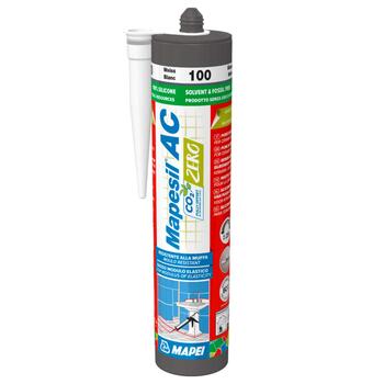 Selante Silicone Mapei Mapesil AC Zero 310ml Resistente Bolor Juntas Dilatação