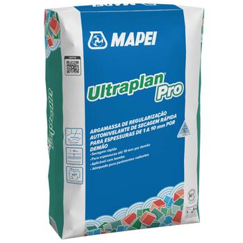 Argamassa Regularização Autonivelante Mapei Ultraplan Pro 25Kg Secagem Rápida Espessuras 1-10mm