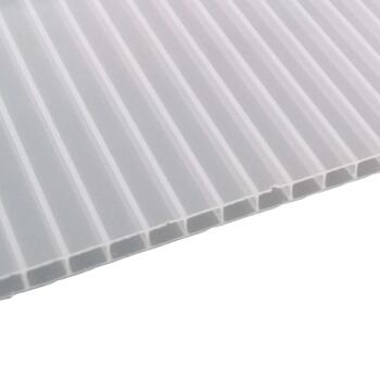Placa Policarbonato Alveolar Translúcida Opalino 6x2,1m Terraço Pérgola Varanda