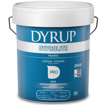 Primário Interior/Exterior Dyrup Dyprolite 15L Branco Mate Anti Alcalino Proteção Fachadas Alvenaria