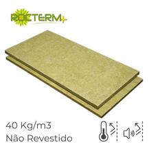 Lã de Rocha Isolamento Térmico Acústico Painel Não Revestido Rocterm PN 40 (40 kg/m3)