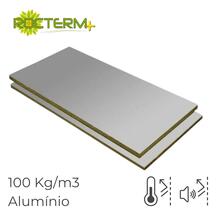 Lã de Rocha Isolamento Térmico Acústico Painel Revestido a Alumínio Rocterm PA 100 (100 kg/m3)