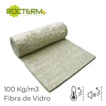 Lã de Rocha Manta Revestida a Véu de Fibra de Vidro Rocterm VF Fachadas Ventiladas (25/30 kg/m3)