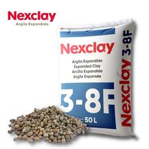 Argila Expandida Nexclay 3-8F 50 Litros Isolamento Térmico Acústico Drenagem Jardinagem Decoração