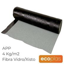 Tela Betuminosa Asfáltica APP Impermeabilização ECOplas 40 G Fibra de Vidro/Xisto 4KG/M2