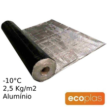 Tela Betuminosa Asfáltica Impermeabilização ECOplas Alu 25 Alumínio