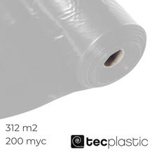 Manga Plástica 200 Myc 312M2 Cristal TECplastic Proteção Impermeabilização Separação Barreira Vapor