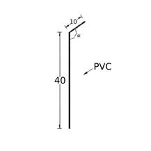 ECOperfil 45º em PVC Remate Telas Impermeabilização