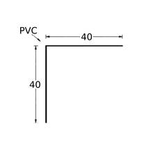 ECOcantoneira L em PVC Exterior