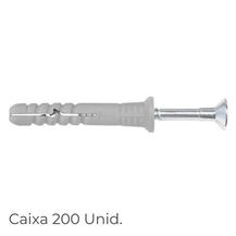 Parafuso c/Bucha TAPIT 6X40MM P/ Fixação Perfis de ETICS Telas Betuminosas e Sintéticas Cx. 200Unid.