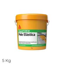 Pele Elástica Sikagard 570W Impermeabilização Varandas Terraços Coberturas 5 Kg