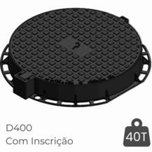 Tampa Redonda D400 Ø600MM Ferro Fundido Esgotos Domésticos Pluviais Eletricidade Telecomunicações