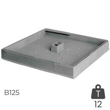 Conj. Aro + Tampa Rebaixada B125 500X500MM Aro Sifonado Exterior Ferro Fundido