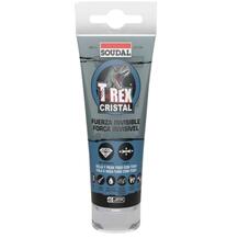 Cola e Veda Soudal T-Rex Cristal Transparente 125ml Interior Exterior Pintável Sanitário