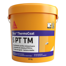 Revestimento Acrílico Textura Média 1,2MM Etics/Capoto Sika ThermoCoat-5 PT TM