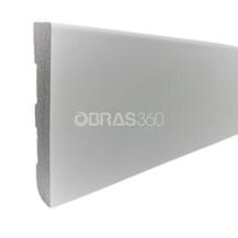 Rodapé Anti Humidade Branco 2250x100x15mm Poliestireno Parede Pavimento Decoração
