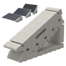 Bloco Solar de Betão Regulável 10° a 40° para Módulo Fotovoltaico Base Solar