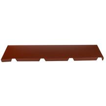 Remate Superior Descida Empena Recortado RAL3009 Painel Sandwich 5 Ondas
