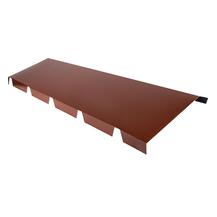 Cumeeira Fixa Recortada RAL3009 Painel Sandwich 5 Ondas