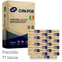 Pacotão 71 Sacos Cimento Cimpor CEM II/B-L 32,5 N 25KG (Sem Palete)