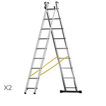 Escadote Alumínio TREK X2 - Altura Homem 3,16/3,97M Resistente