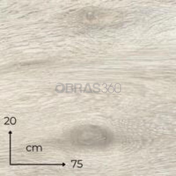 Mosaico Cerâmico Porcelânico Natural Gris Mate Esmaltado 20 x 75cm 1ªEscolha Pavimento