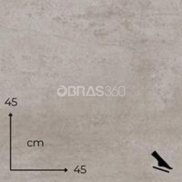 Mosaico Cerâmico Antiderrapante Cinza Porcelânico Mate Esmaltado 45 x 45cm