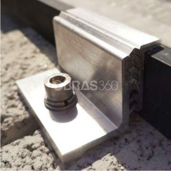 Kit Fixação Lateral Variável para Módulo Fotovoltaico Espessura de 35MM a 50MM