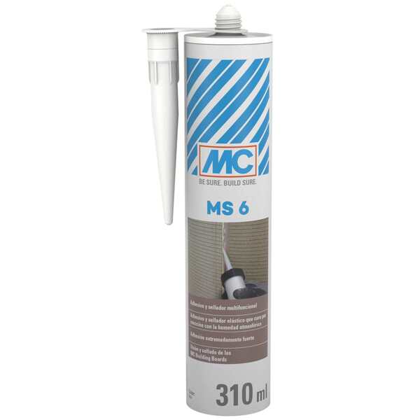 Mastique Colagem Placas MC Building Board Entre Si e Juntas MC MS 6 - 310ML - Cinza - 310 ml