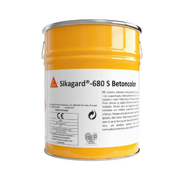 Revestimento de Proteção de Betão Sika Sikagard-680 S Betoncolor - Branco - 5 litros