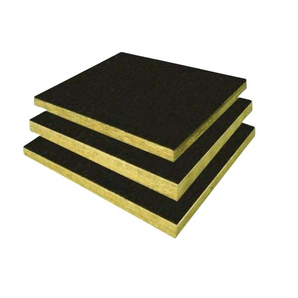 Lã de Rocha Rocterm Coberlan B50 (150kg/m3) Painel Revestido Betume Isolamento Térmico Acústico Fogo