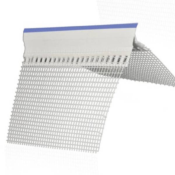 Perfil Pingadeira/Goteira em PVC com Rede 12X8CM ETICS