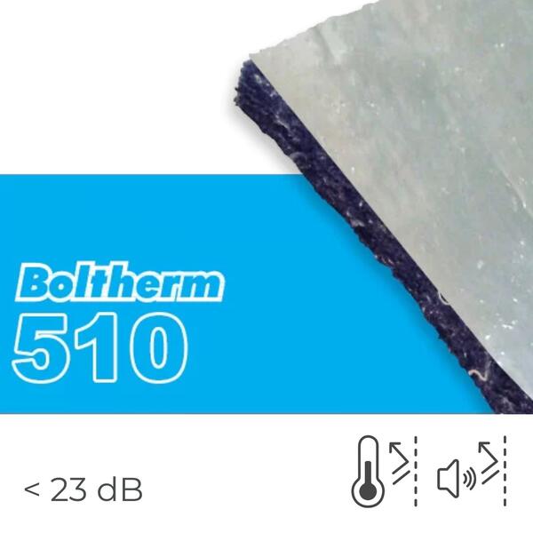Manta Termo-Acústica Revestida a Alumínio nas 2 Faces Boltherm 510 Pisos Radiantes e Paredes