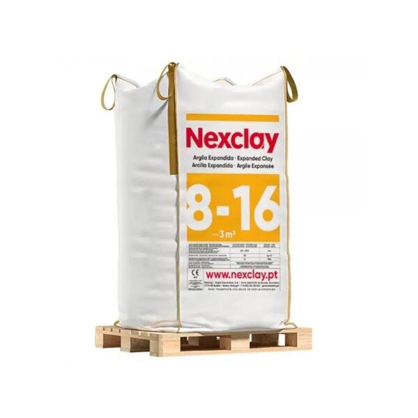Argila Expandida Nexclay 8-16 Big Bag 3M3 Isol. Térmico Acústico Drenagem Jardinagem Decoração