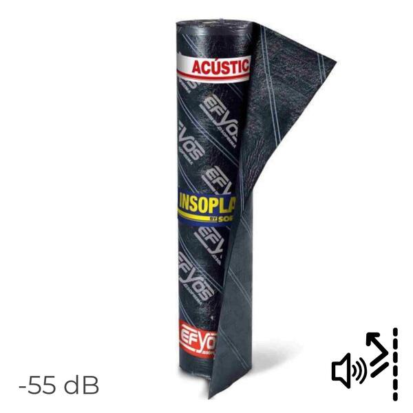 Membrana Acústica de Base Betuminosa para Ruído Aéreo Soprema Insoplast 6 Kg