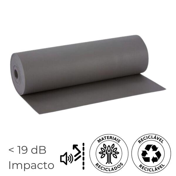 Manta Acústica para Ruído de Impacto Pactpol Force Pavimento Betonilha - 3 mm - 90 x 1,20 m