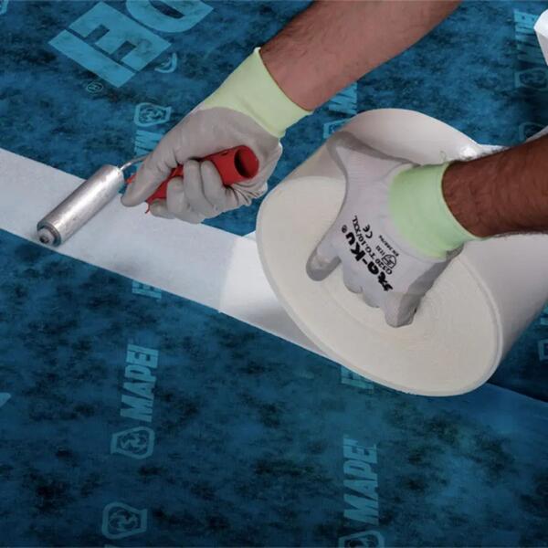 Fita Adesiva Butílica Mapei Mapesilent Tape 25M 3MM Selante Espumas Acústicas Polietileno Expandido