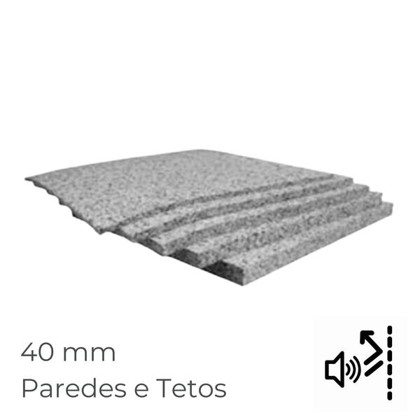 Placa Espuma Acústica Aglomex Acoustic 60FR 40MM Paredes e Tetos