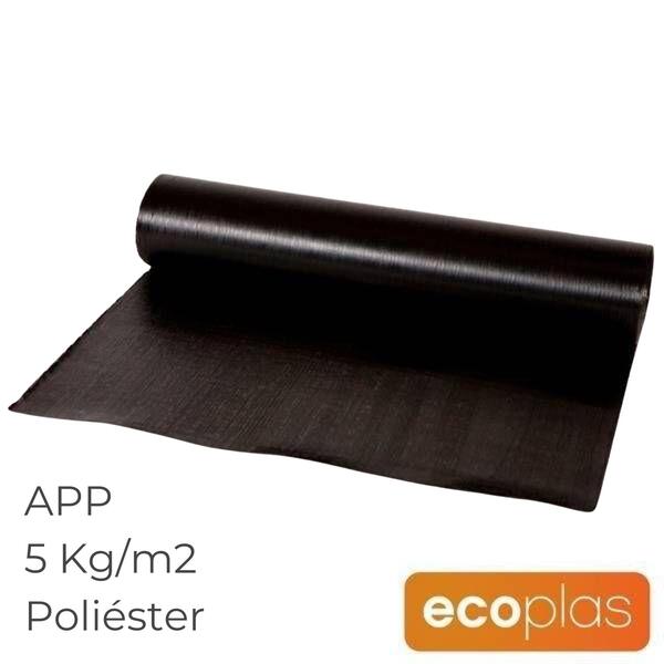 Tela Betuminosa Asfáltica APP Impermeabilização ECOplas PY 50 Poliéster 5KG/M2