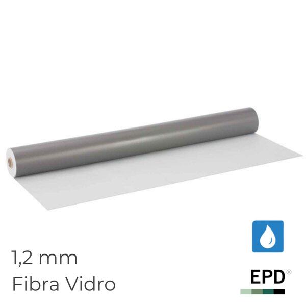 Tela PVC Armadura Fibra Vidro Danosa Danopol FV 1,2 mm Light Grey
