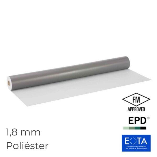 Tela PVC Armadura Polyester Danosa Danopol HS 1,8 mm Light Grey
