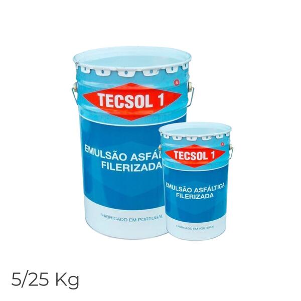 Emulsão Betuminosa TECsol 1 Impermeabilização Primário Muros Suporte Fundações Pintura Humidades