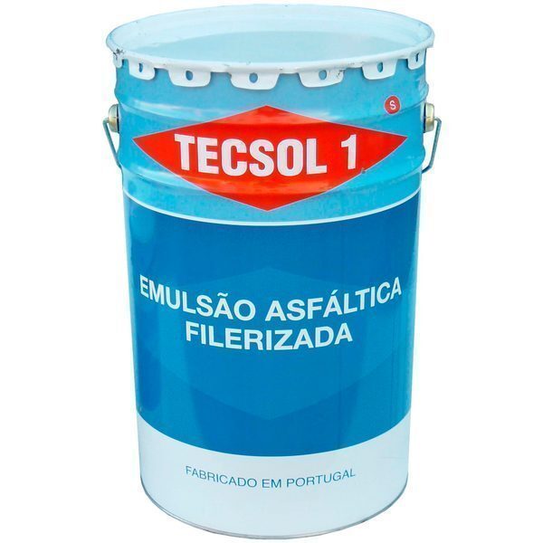 Emulsão Betuminosa TECsol 1 Impermeabilização Primário Muros Suporte Fundações Pintura Humidades - BIDÃO 200 KG