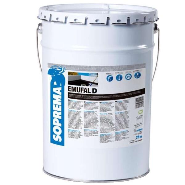 Emulsão Betuminosa Primário Soprema Emufal D 25Kg Impermeabilização - Soprema - 9900300501072