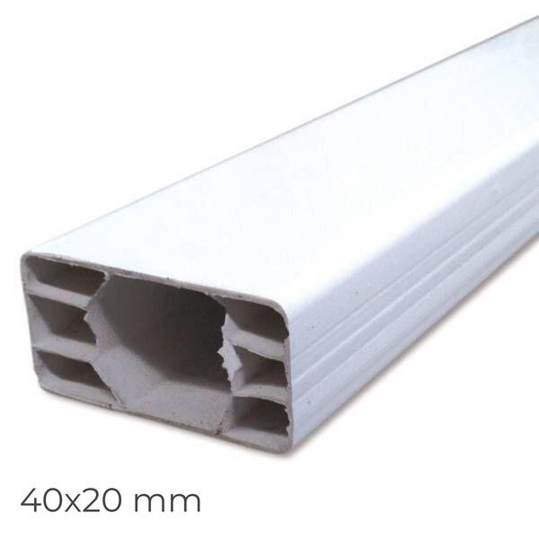 Ripa em PVC para SubTelha 2M 40X20MM - 2 m x 40 mm x 20 mm