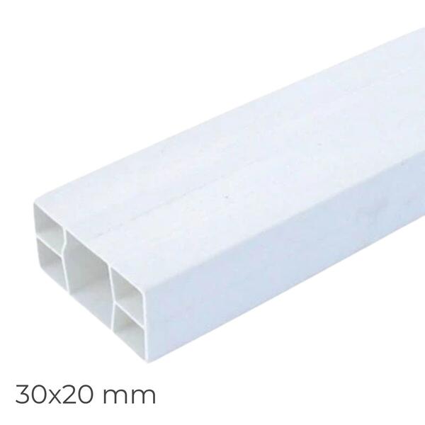 Ripa em PVC para SubTelha 2M 30X20MM - 2 m x 30 mm x 20 mm