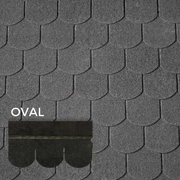 Telha Asfáltica Bardoline Oval Cobertura Inclinada Fachada Impermeável Fácil Aplicação