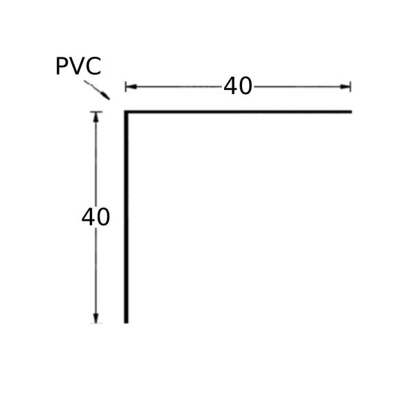 ECOcantoneira L em PVC Exterior - 2 m de comprimento